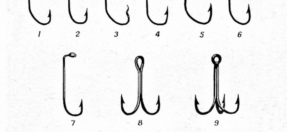 梭子鱼钩：类型和特点，尺寸，选择哪种钩子更好