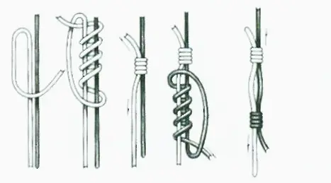 How to tie knots on a fishing line, types of fishing knots and types of fishing lines