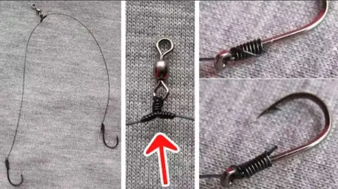 How to tie two hooks to a fishing rod: 3 ways for a float fishing rod