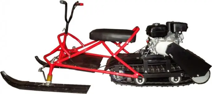 Mini snowmobiles for ice fishing, polar models and brands