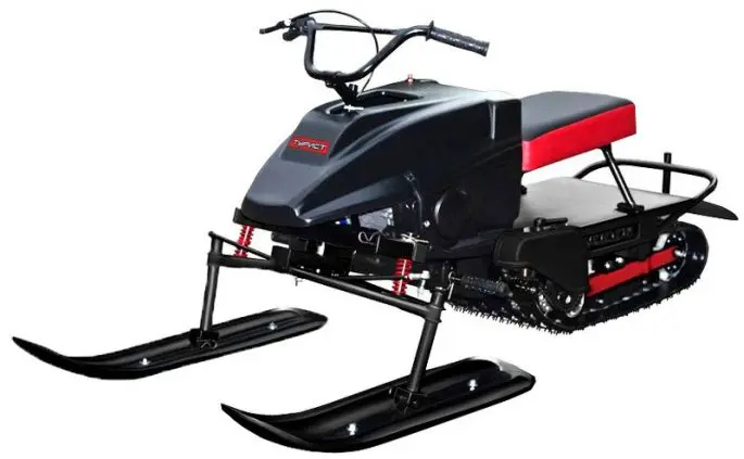 Mini snowmobiles for ice fishing, polar models and brands