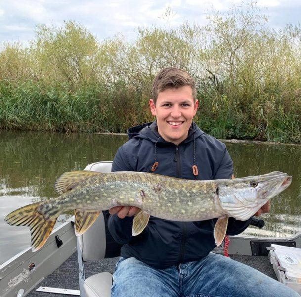 Pike fishing in spring