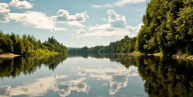 The largest lakes in Russia