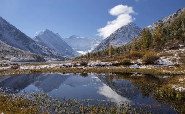 The largest lakes in Russia