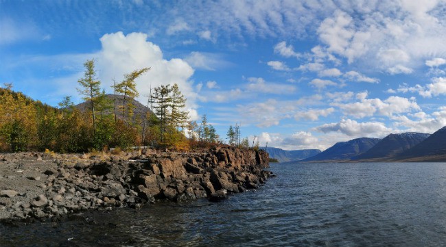 The largest lakes in Russia