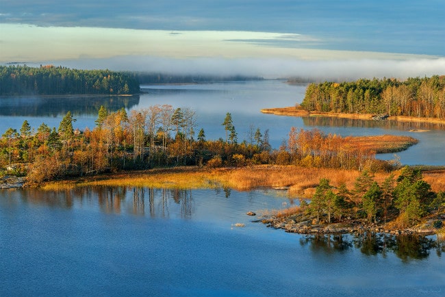 The largest lakes in Russia