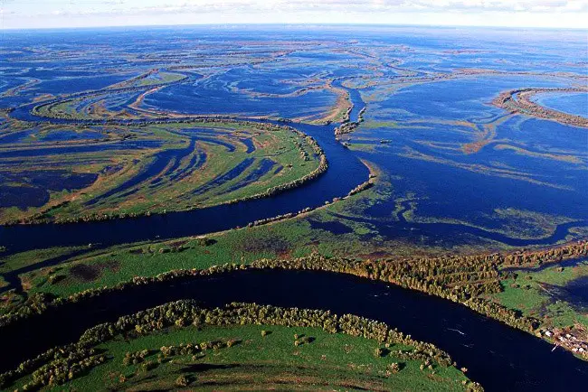 The largest rivers of Russia