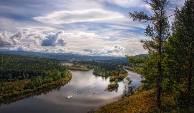 The largest rivers of Russia