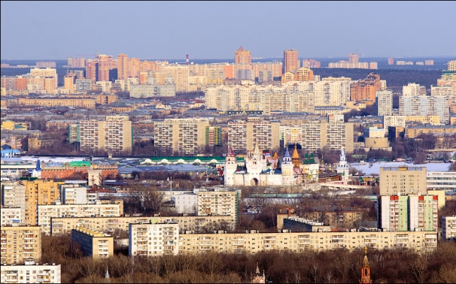 The most dangerous areas of Moscow