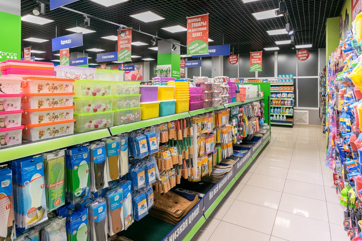 Top 10 biggest Fix Price stores in Moscow