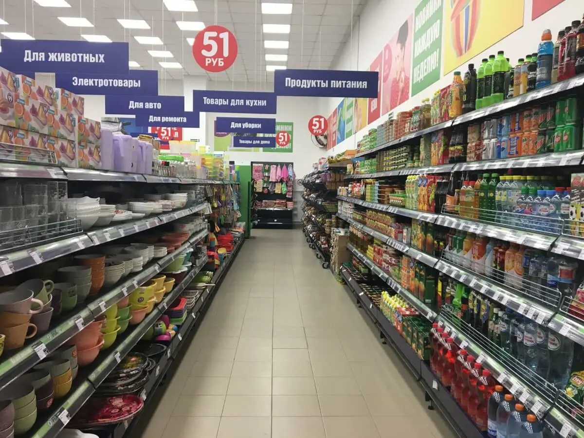 Top 10 biggest Fix Price stores in Moscow