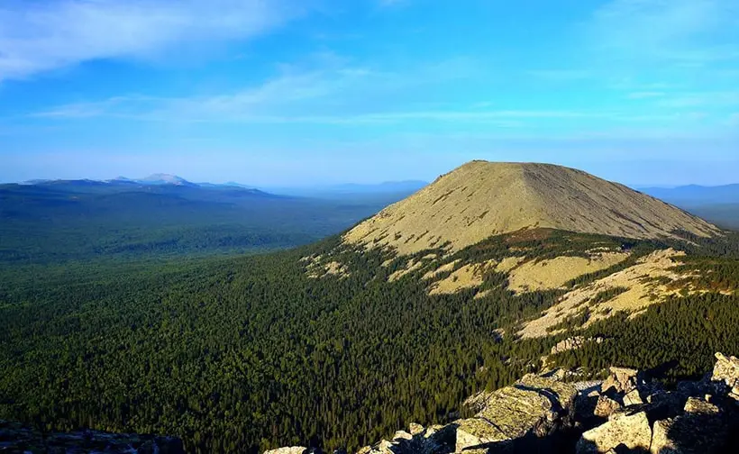 Top 10 highest mountains in Bashkortostan