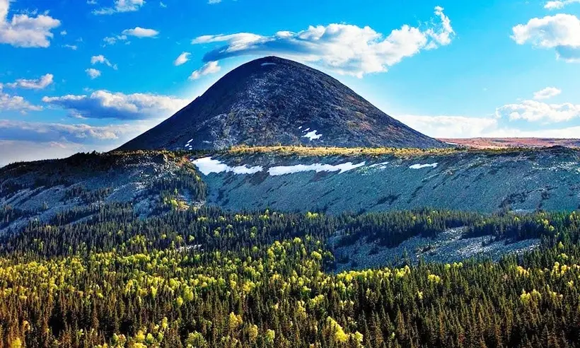 Top 10 highest mountains in Bashkortostan