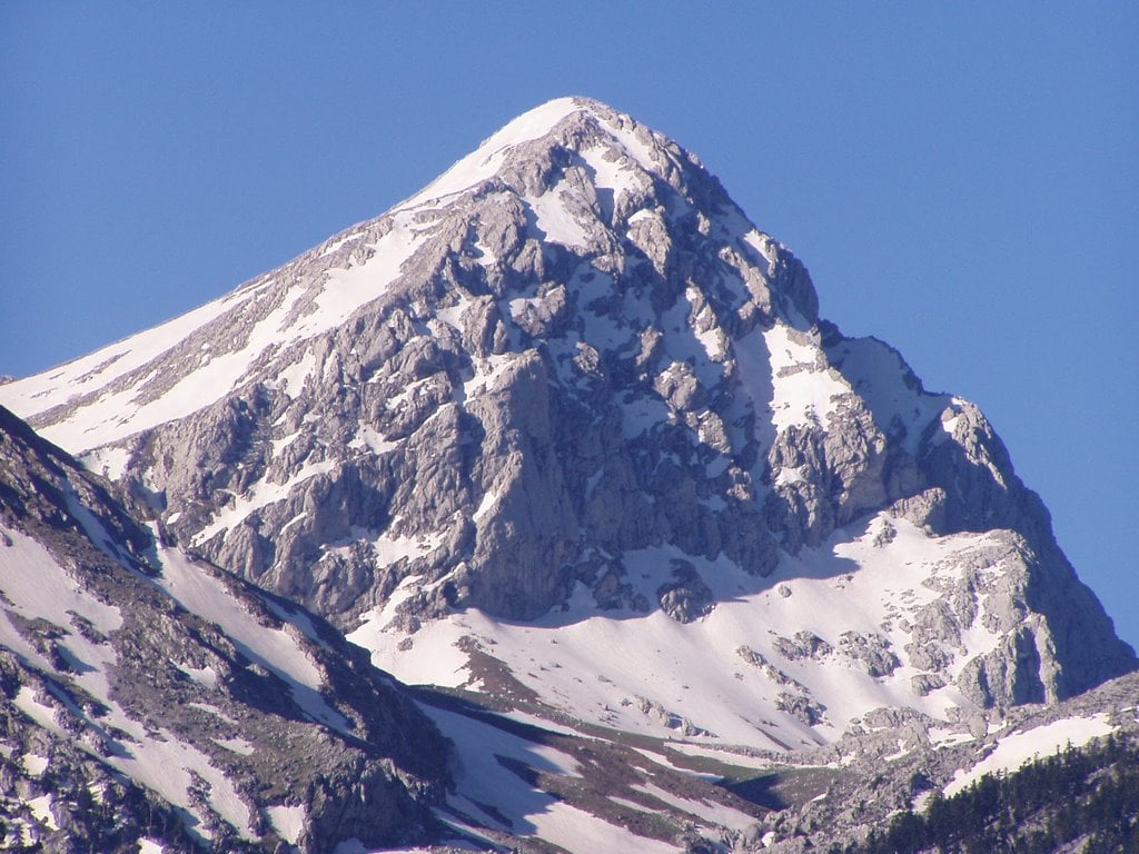 Top 10 highest mountains in Greece