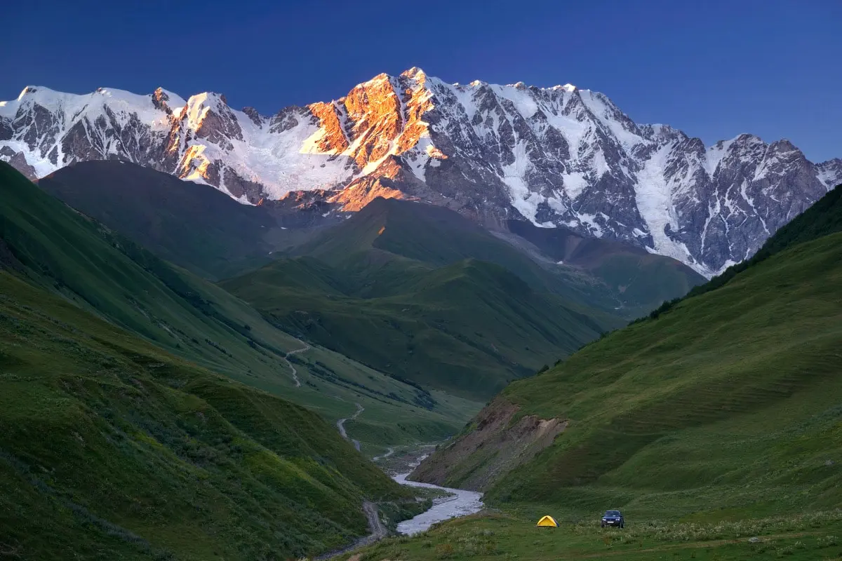 Top 10 highest mountains in the Caucasus