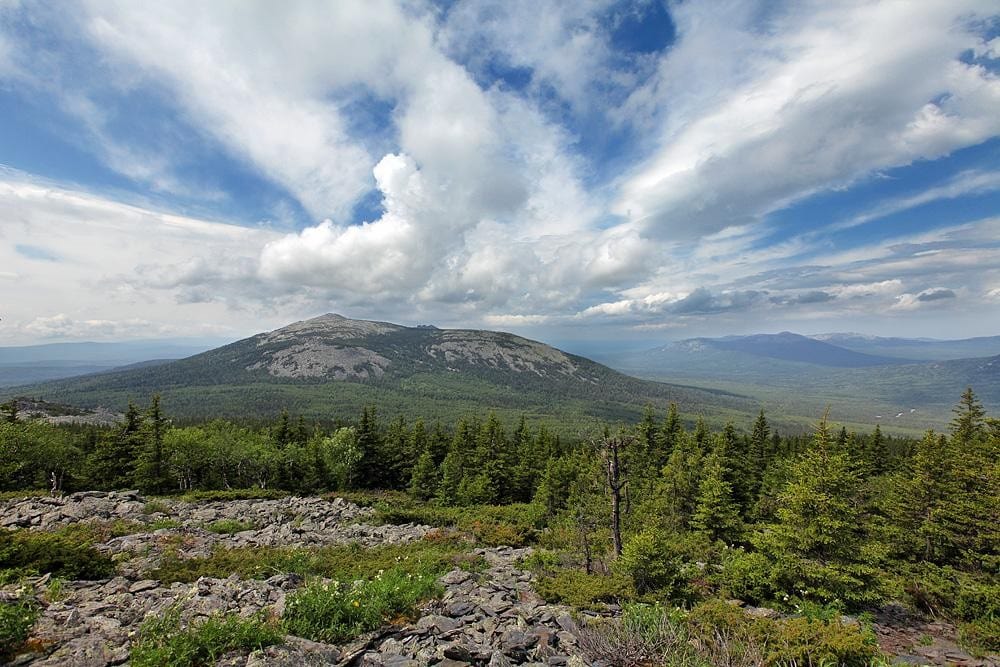 Top 10 highest mountains in the Chelyabinsk region