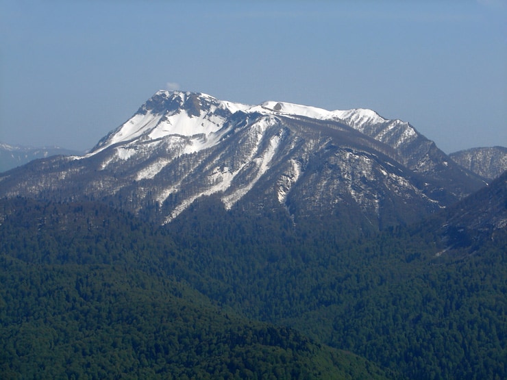 Top 10 highest mountains of the Krasnodar Territory