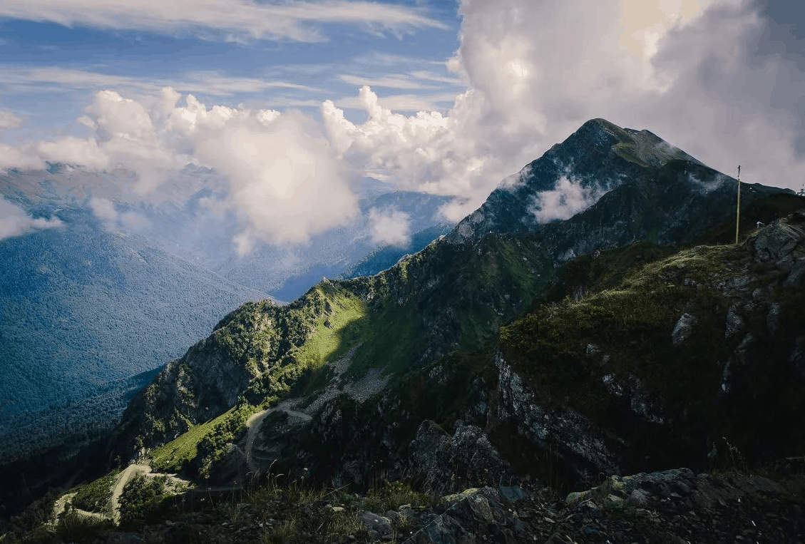 Top 10 highest mountains of the Krasnodar Territory