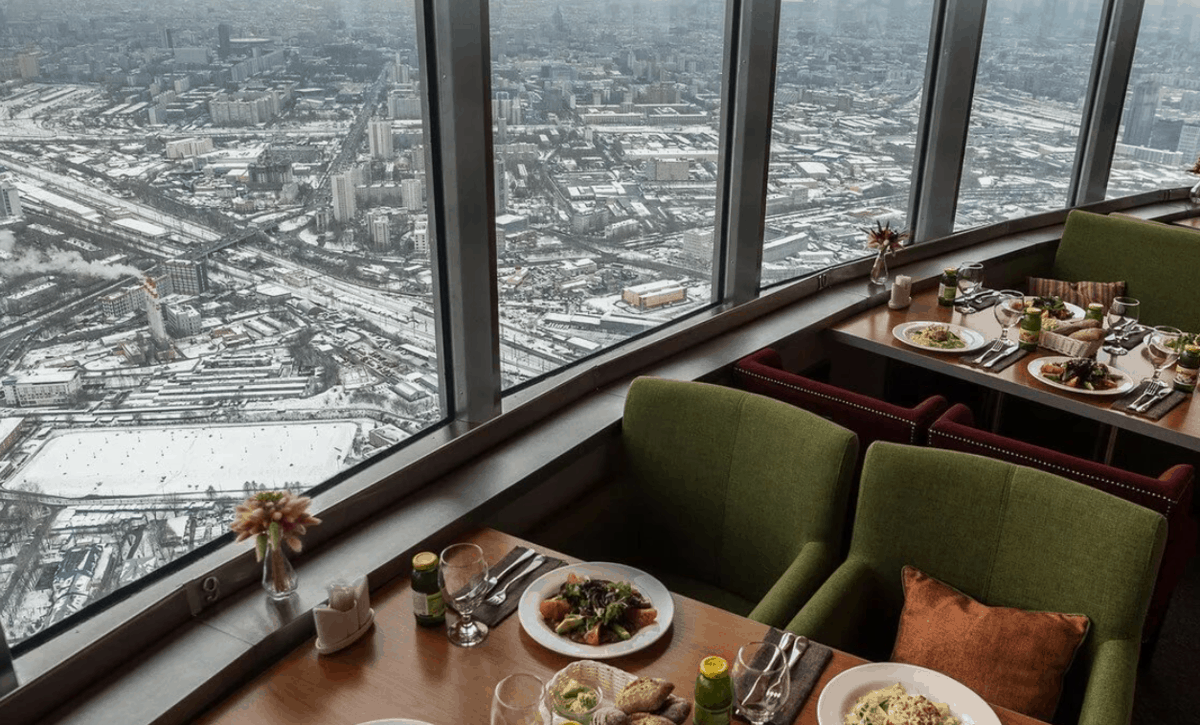 Top 10 highest restaurants in Moscow