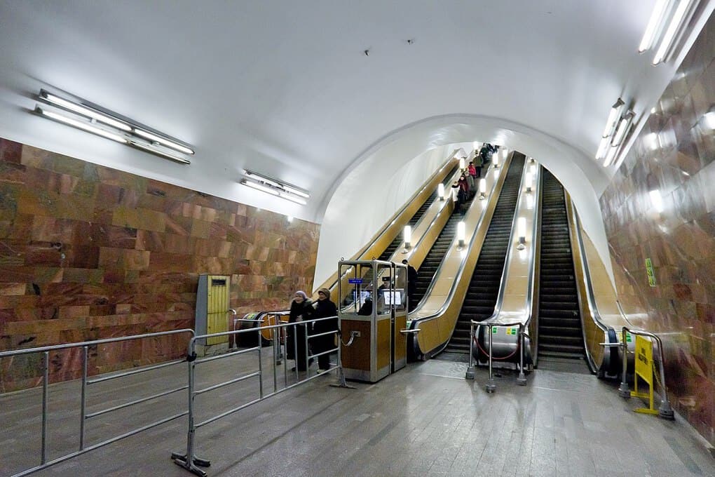 Top 10 longest escalators in the Moscow metro