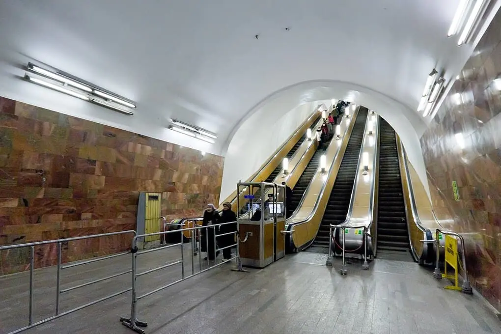 Top 10 longest escalators in the Moscow metro