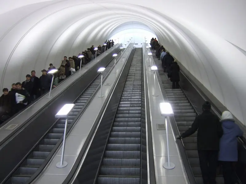 Top 10 longest escalators in the Moscow metro