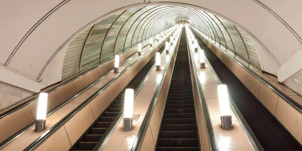 Top 10 longest escalators in the Moscow metro