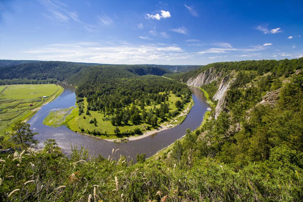 Top 10 longest rivers in Bashkortostan