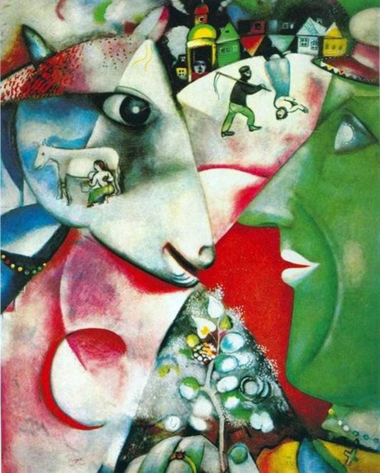 TOP 10 most famous paintings by artist Marc Chagall