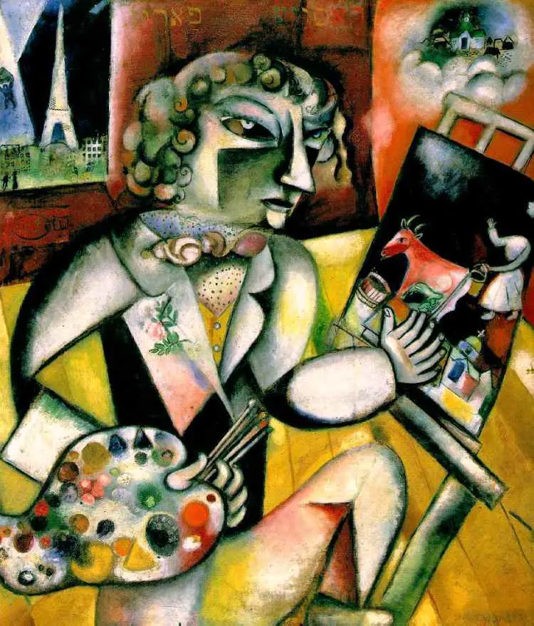 TOP 10 most famous paintings by artist Marc Chagall