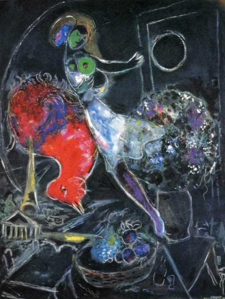 TOP 10 most famous paintings by artist Marc Chagall