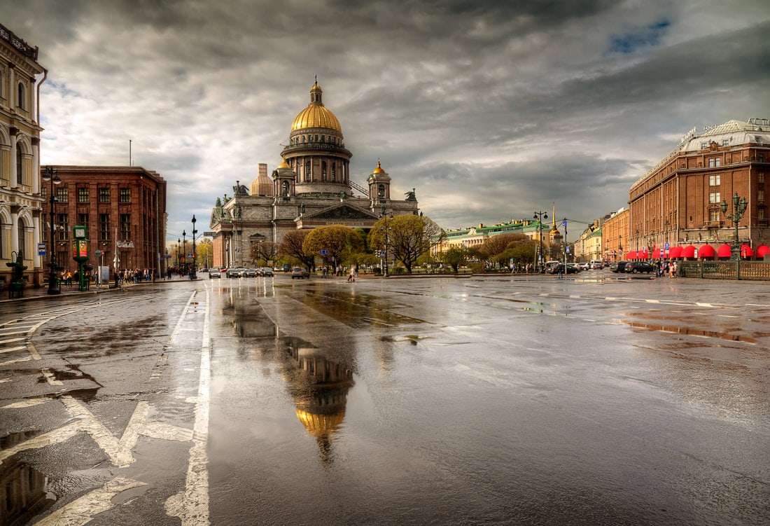 Top 10 rainiest cities in Russia