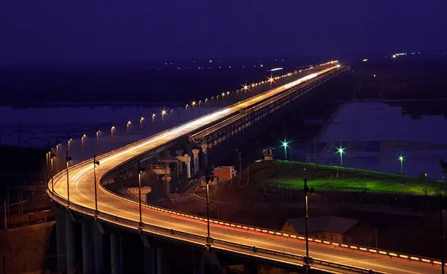 Top 10. The longest bridges in Russia