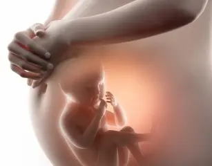 Unusual positioning of the baby before birth…