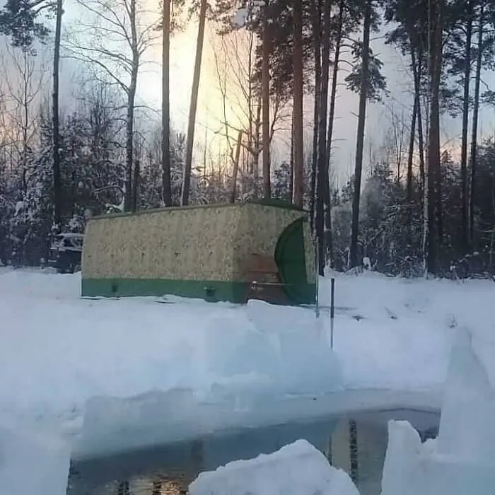 Winter fishing tent