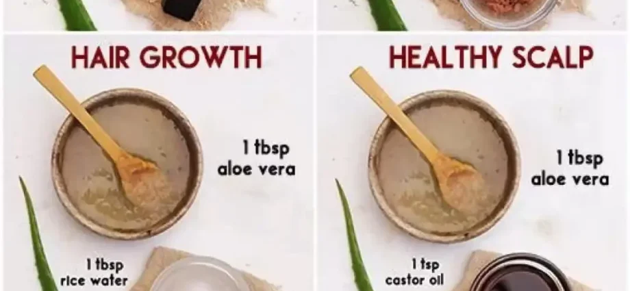 Aloe hair mask