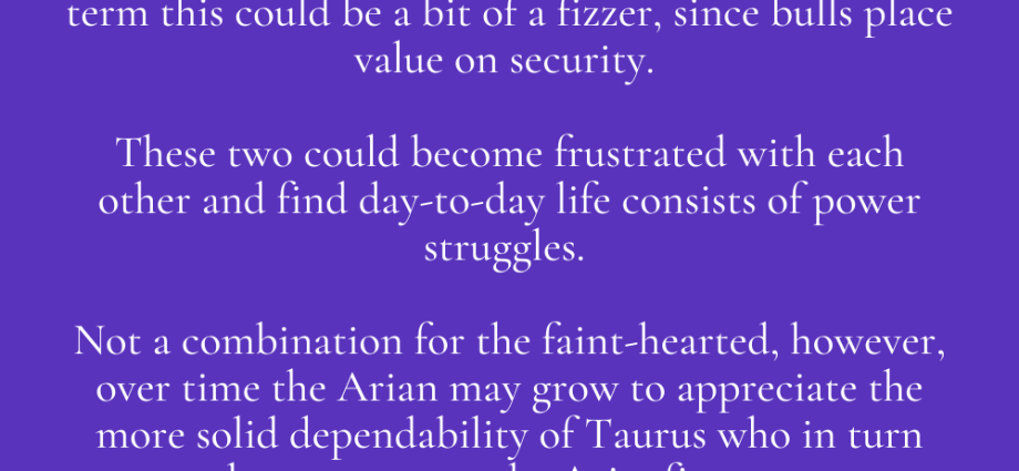 Aries and Taurus Compatibility