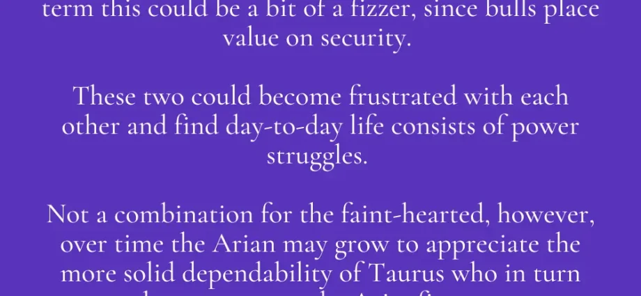 Aries and Taurus Compatibility