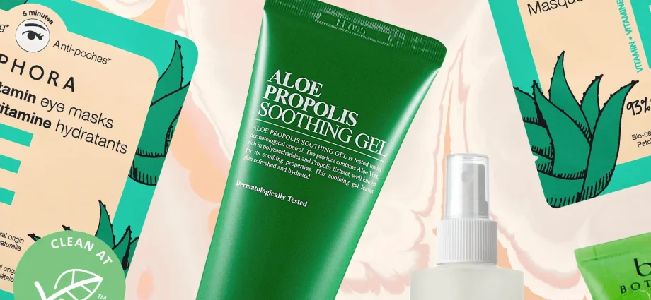 Beauty products with aloe