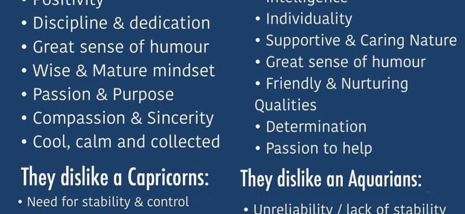 Compatibility Capricorn and Aquarius