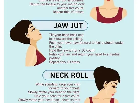 Double chin exercises