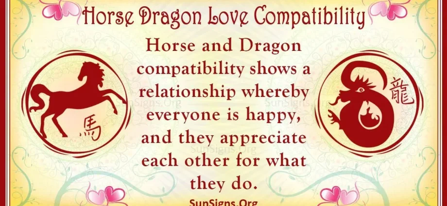 Dragon and Horse Chinese Zodiac Compatibility