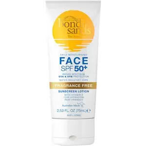 Face sunscreen with SPF 50