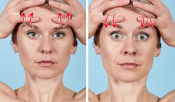 forehead wrinkle exercises