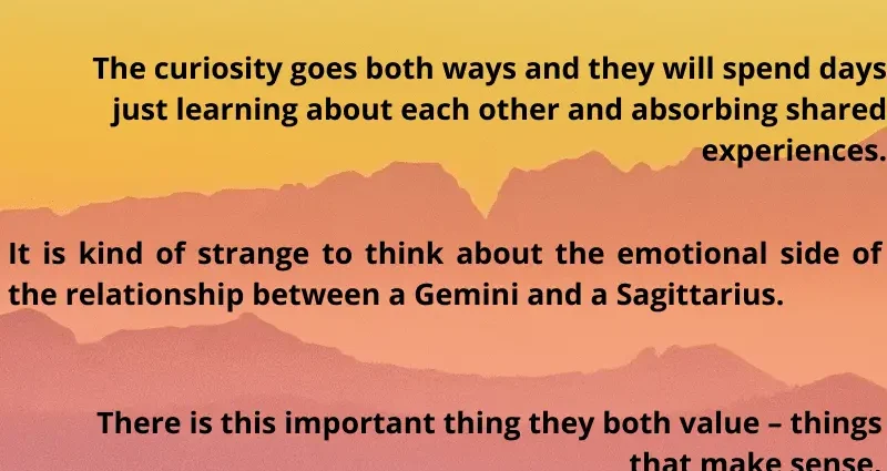 Gemini man &#8211; Sagittarius woman: horoscope compatibility