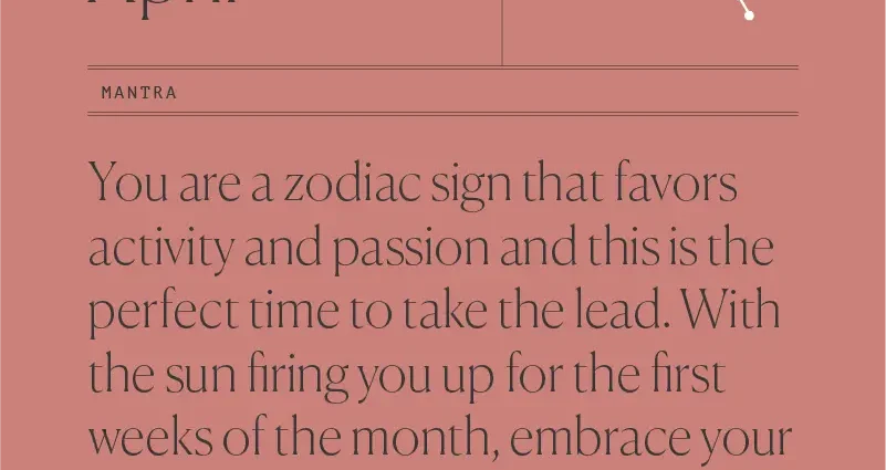 Horoscope for April 2020