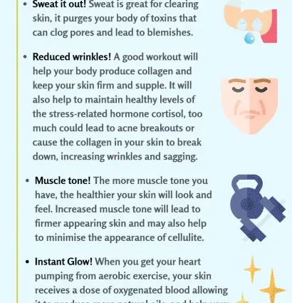 How exercise affects the skin