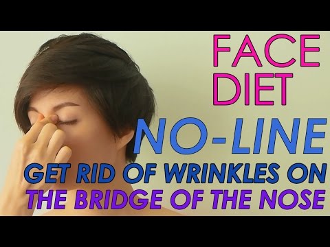 How to remove a wrinkle on the bridge of the nose