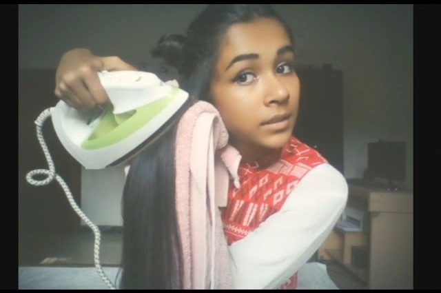 How to straighten your hair with an iron