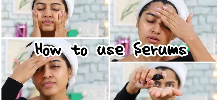 How to use face serum